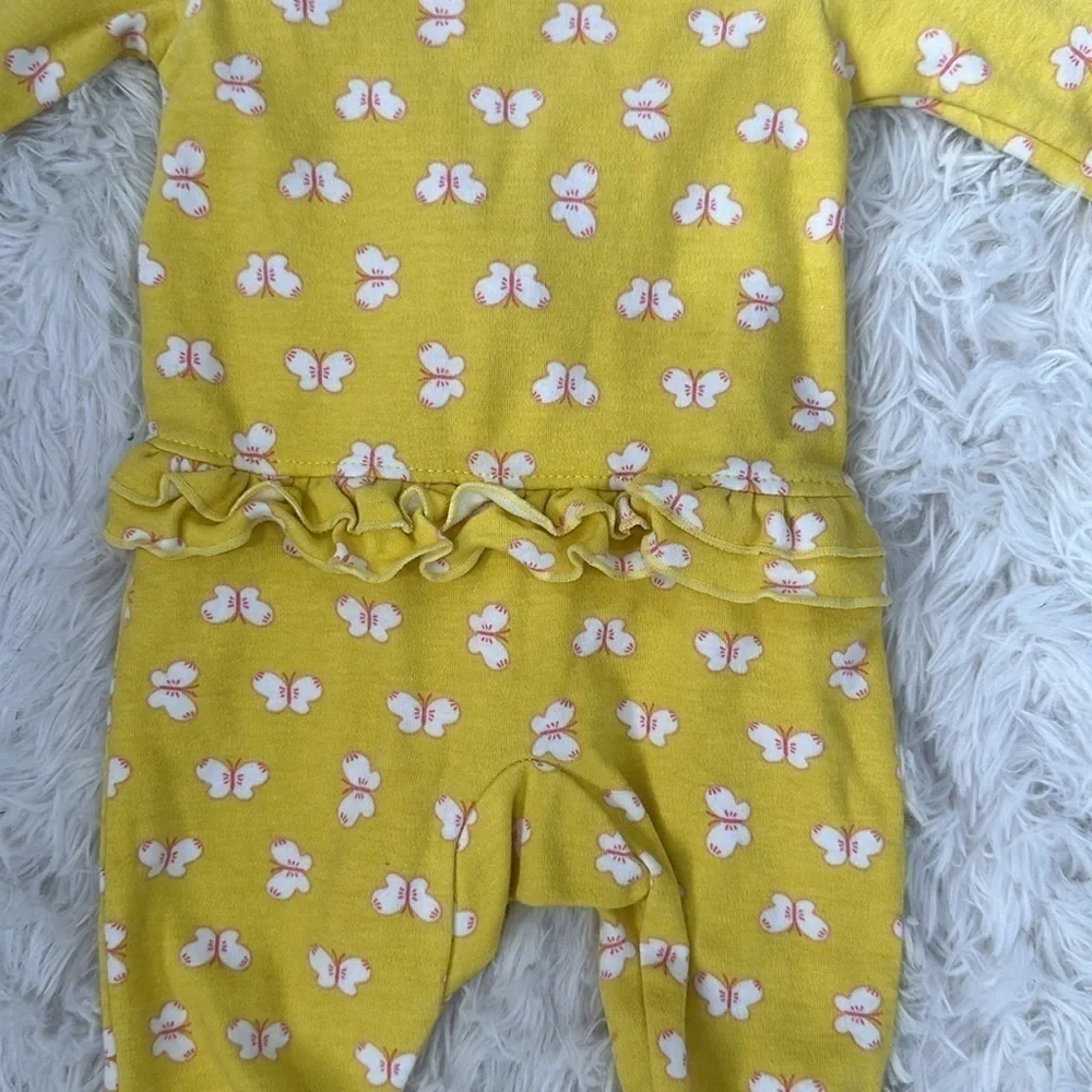 Butterfly footsie pajamas